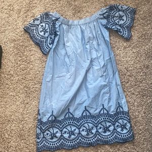 Off the shoulder dress!